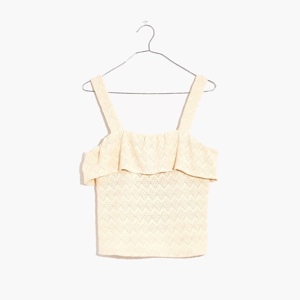 Madewell | ruffle tank NWT